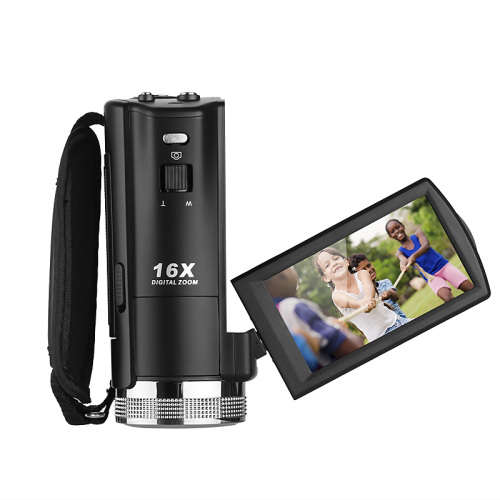 Ordro V12 Digital Video Camera - 1/4-Inch CMOS, 1080p Video, 20MP Pictures, 1000mAh, 16x Zoom, 3-Inch Display