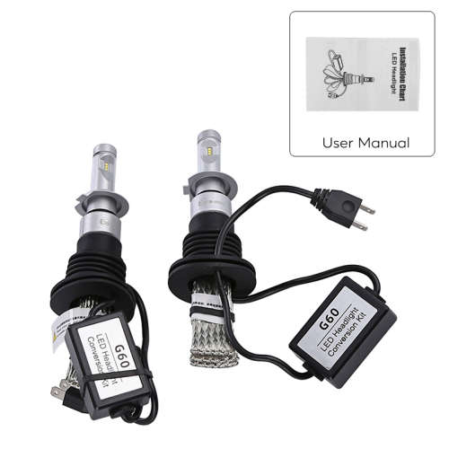 Philips ZES LED Car Headlights - H7 Plug Type, 2700 Lumens, Color Temp: 6000K, IP68, 30000Hrs Lifespan