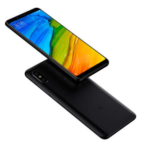 Xiaomi Redmi Note 5 Android Phone - Snapdragon 636 CPU, Octa-Core, 6GB RAM, Dual-IMEI, 4G, 2K Display, 13MP Cam (Black)