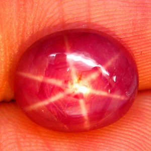 unheated 6-ray star ruby