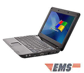 New Black Netbook with 10.2TFT / Intel Atom 1.6GHz CPU/1GB/160G HDD - Large Keyboard