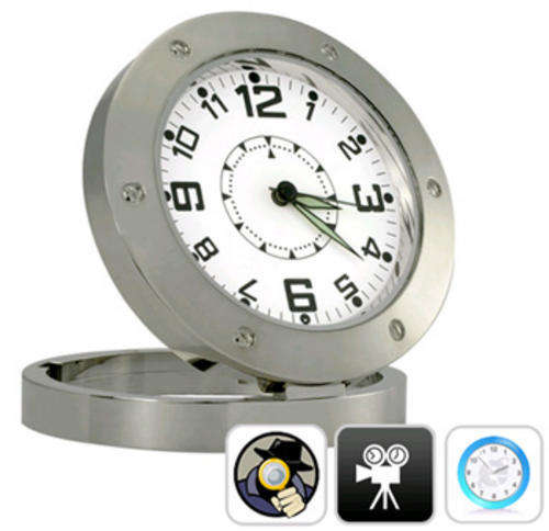 Spy Camera Clock (Motion Detection, 30FPS, Pinhole Lens)