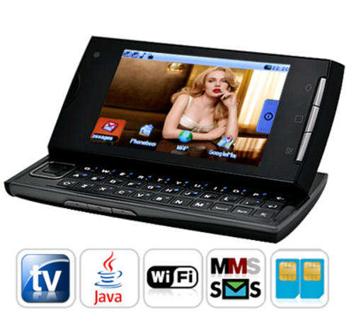 Genova Plus Quadband Dual SIM WiFi Cell Phone with Keyboard