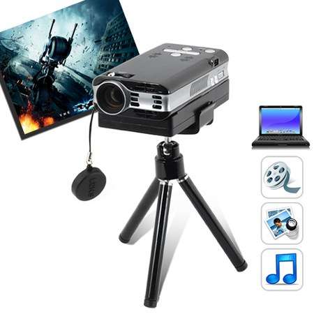 Pico Pro - Mini Projector For Laptops (VGA, SD, A/V, 800x600)