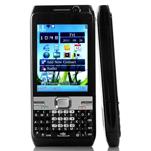 TriosCom - Triple-SIM Global GSM Mobile Phone with QWERTY Keyboard (Quadband, Touchscreen, WiFi)