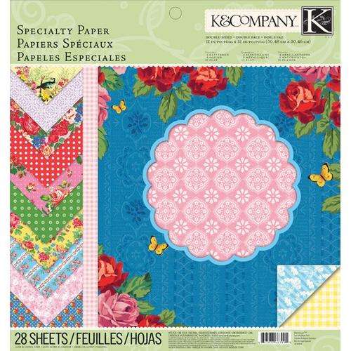 EK Success - K and Company - Bloomscape - 12 x 12 Specialty Paper Pad