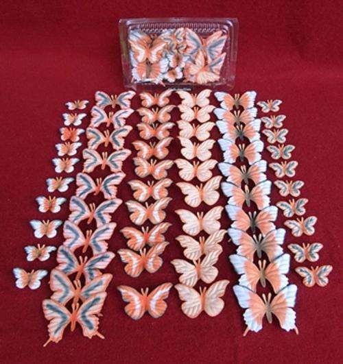 Butterflies to Go Orange - 60 pieces