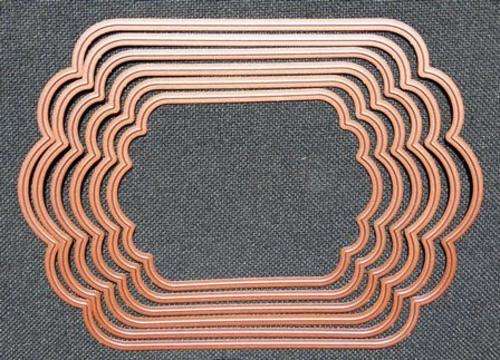 2-DIE-4-119 LARGE SCALLOPED RECTANGLE HALF PRICE for Stampstember ONLY!!