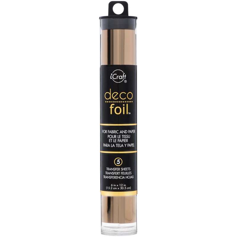 Rose Gold Deco Foil 6"X12" 5/Pkg