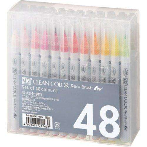 KURETAKE ZIG Clean Color Real Brush RB-6000AT-48V / 48 colours Manga