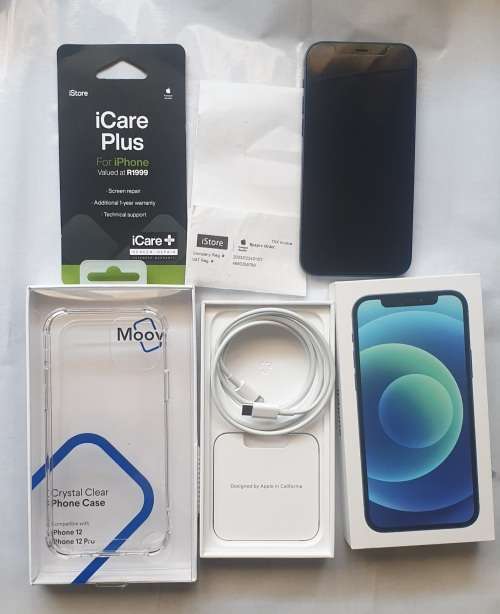 IPHONE 12 128GB BLUE LIKE NEW WITH 2 YR APPLE WARRANTY