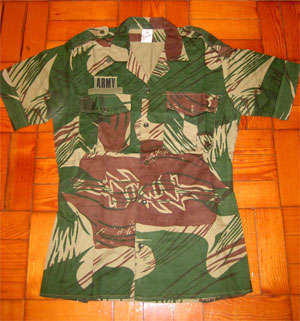 Rhodesian "Bush War" camo short sleeve shirt