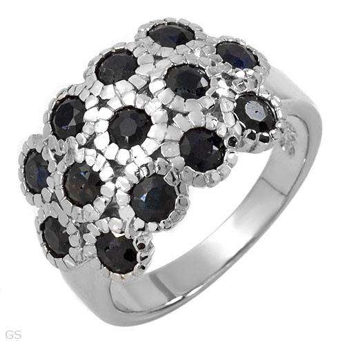 Brand New Ring With 2.20ctw Genuine Sapphires Beautifully Crafted in 925 Sterling silver.