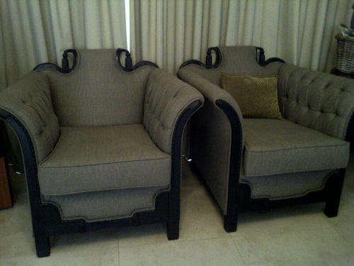 french black painted chairs