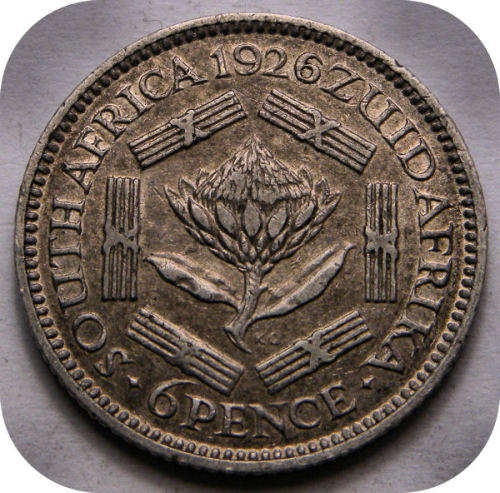 Top Grade SA Union: 1926 Sixpence in EF!