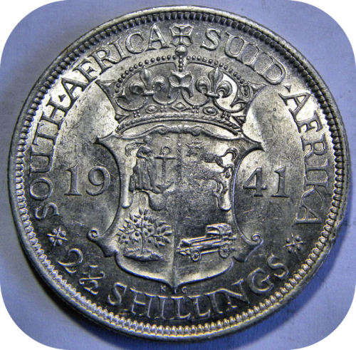Top Grade SA Union:  Lustrous 1941 Halfcrown in UNC!!
