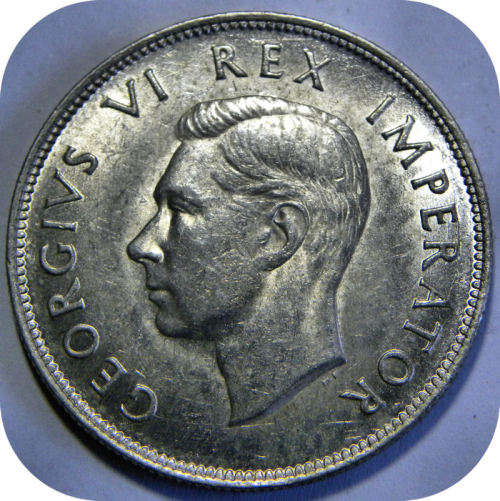 Top Grade SA Union:  Lustrous 1941 Halfcrown in UNC!!