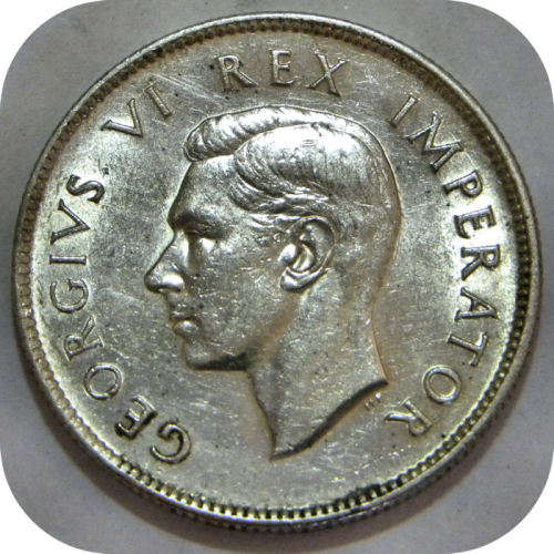 Top Grade SA Union: 1945 2 Shilling in Lustrous A/UNC!!!