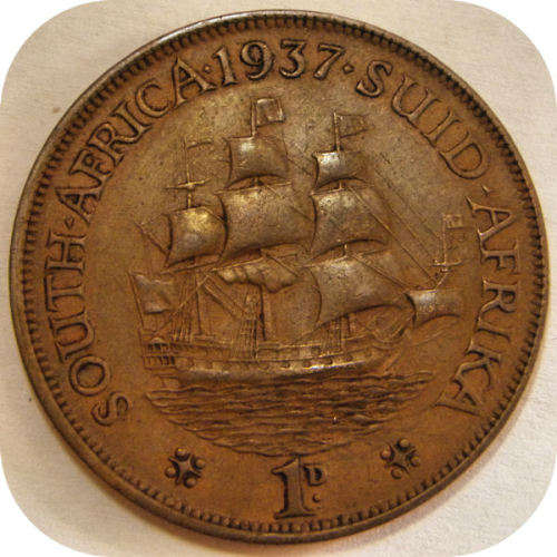 Top Grade SA Union: 1937 Penny 1d in EF below R150!!