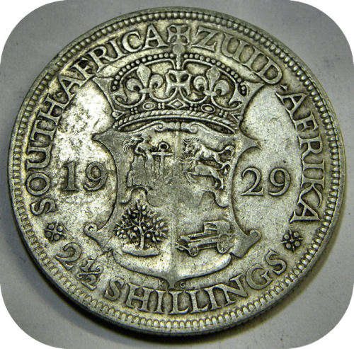 Bargain SA Union:  1929 Halfcrown below R500!