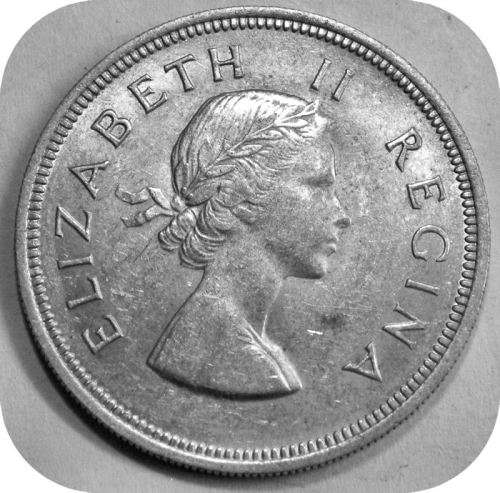Top Grade SA Union: 1957 Halfcrown in A/UNC!!!