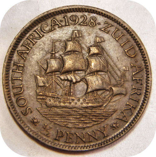 Top Grade SA Union: The RARE 1928 Half Penny in EF below R800!
