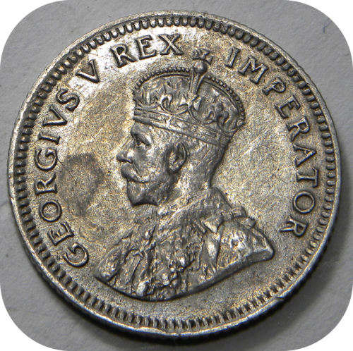 Top Grade SA Union:  Mint Error Coin. 1929 Sixpence 6d in A/UNC with double rim!