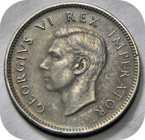 Top Grade SA Union:  The rare 1944 Sixpence 6d in EF!!!
