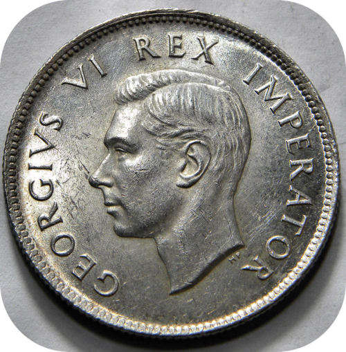 Top grade SA Union: 1943 2 Shillings Florin in A/UNC!