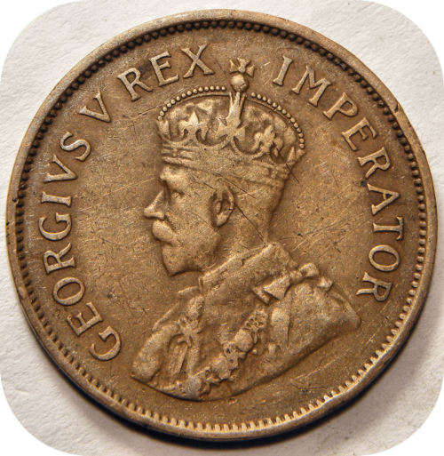 Bargain SA Union:  1935 Half penny below R100!!!