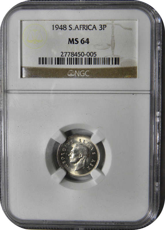 1948 Tickey NGC MS64!   Top Grade gem with only 29 better of only 90 graded worldwide!