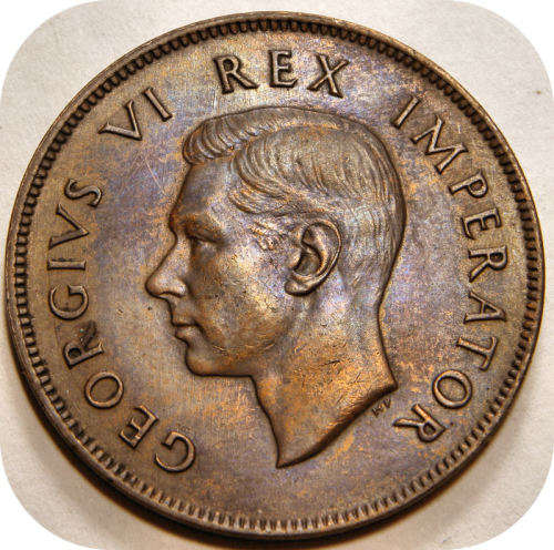 Top Graad SA Unie:  1945 1d Pennie in A/UNC!