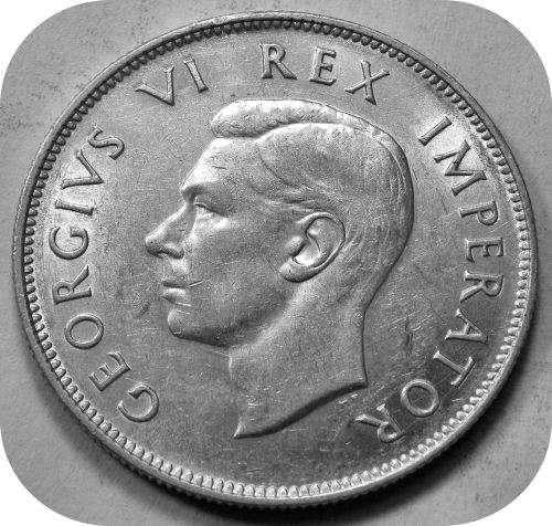Top Grade SA Union:  The 1944 Half-crown 2/6 in Lustrous A/UNC!!!