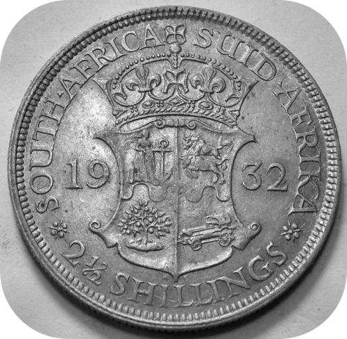 Top Grade SA Union:  1932 Halfcrown in EF!