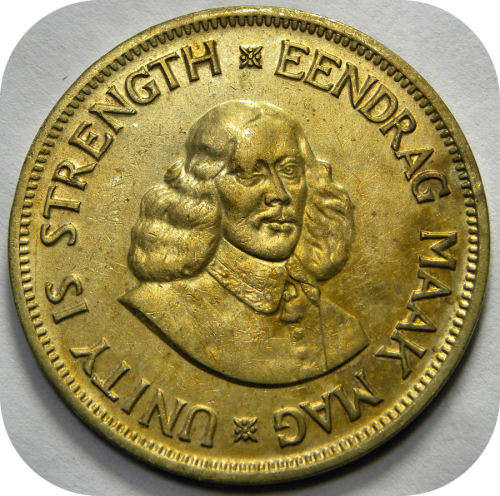 Bargain RSA: 1962 van Riebeeck 1c in EF below R30!
