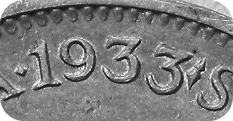 Ultra RARE SA Union: The 1933 tickey 3d with DOT error!