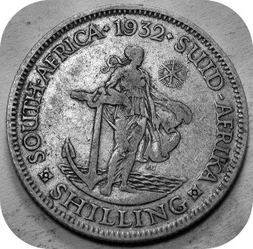 Bargain SA Union:  1932 1 Shilling below R60 Bullion (Silver) Value!