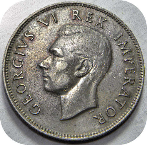 Bargain SA Union:  1943 Halfcrown below R200!!