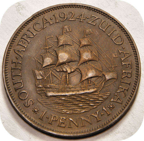 Top Grade SA Union: 1924 Penny in EF!