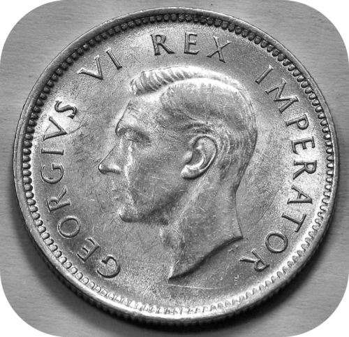 Top Grade SA Union:  1943 Sixpence in Brilliant UNC! Perfect specimen!!