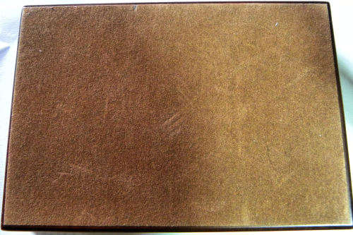 Robben Island Wooden Velvet Coin Holder 16x11x3cm as per pictures