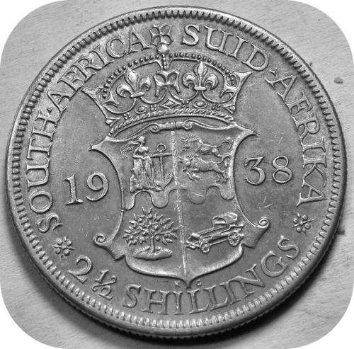 Bargain SA Union: 1938 Halfcrown in AEF below R400!