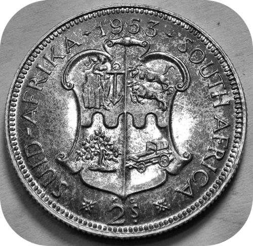 Top Grade SA Union: 1953 2 Shillings in PROOF!!