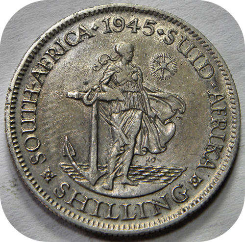 RAAR SA Unie: Die 1945 Shilling in VF!!