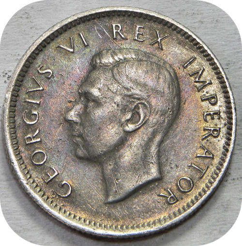 Top Grade SA Union:  The rare 1944 Sixpence 6d in AEF!!!