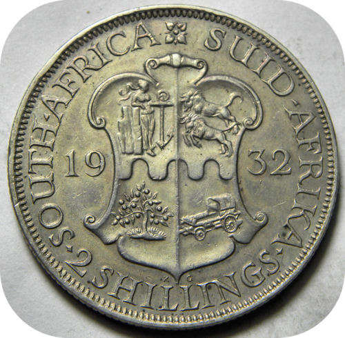Top Grade SA Union : Immaculate 1932 Florin 2/- in EF+!!!