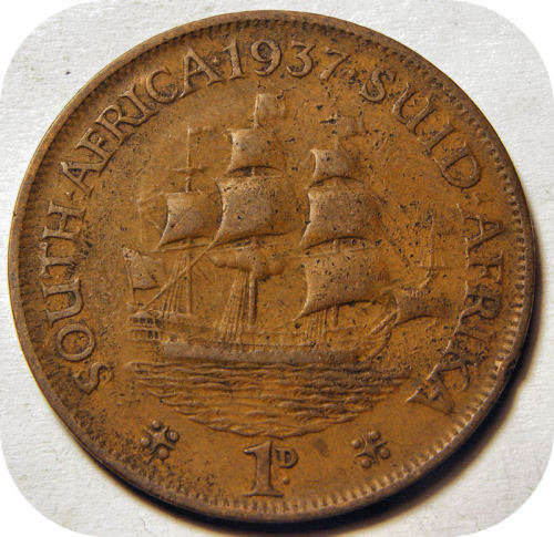 Bargain SA Union: 1937 Penny 1d below R20!!