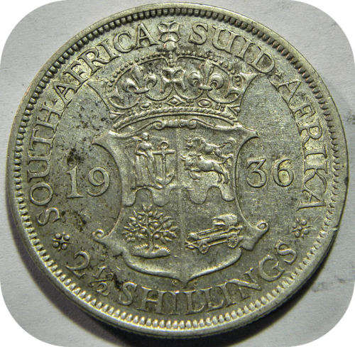 Bargain SA Union: 1936 Halfcrown 2/6 below R400!!