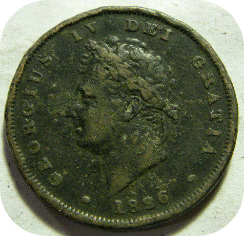 1826 Great Britain penny George 4