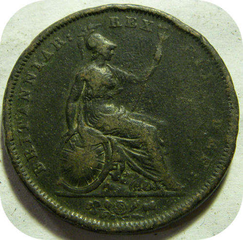 1826 Great Britain penny George 4